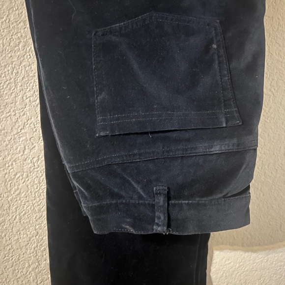 Diane Gilman Velvet Straight-Leg Pant (Part of a suit set) Navy SZ 16W - Picture 4 of 11